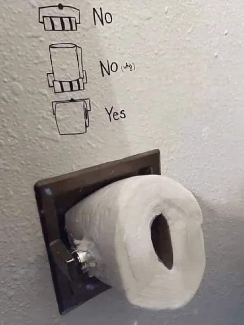 Toilet Paper Roll Says Yes