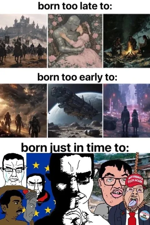 Born Just in Time Meme