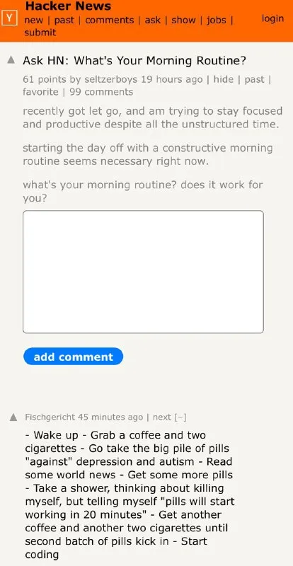 Fischergerict Morning Routine