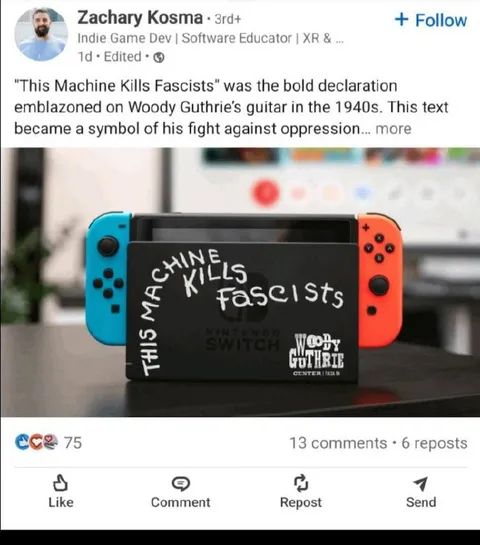 This Machine Kills Fascists Switch