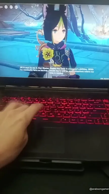 Typing Through Genshin Dialogue