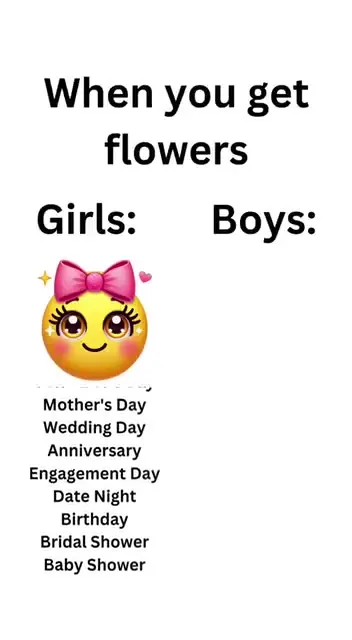 When Boys Get Flowers