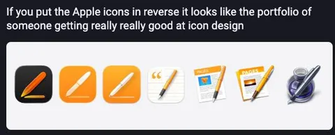 Apple Icons Reverse Portfolio