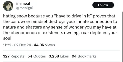Car Owner Mindset Destroys Wonder