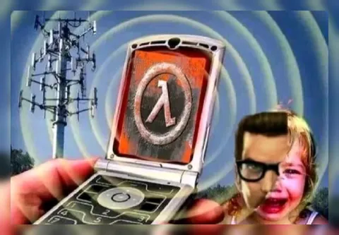 Телефон с логотипом Half-Life