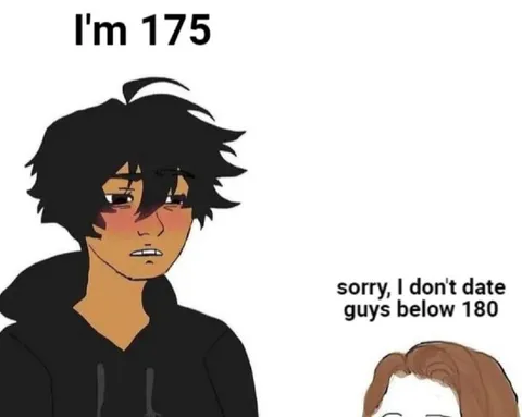I'm 175, sorry I don't date below 180