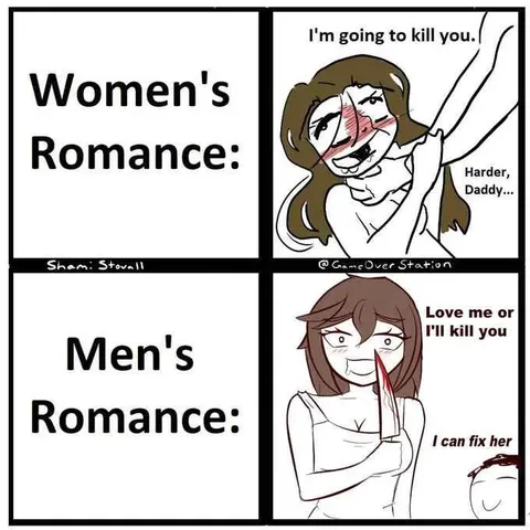 Women's Romance vs Men's Romance