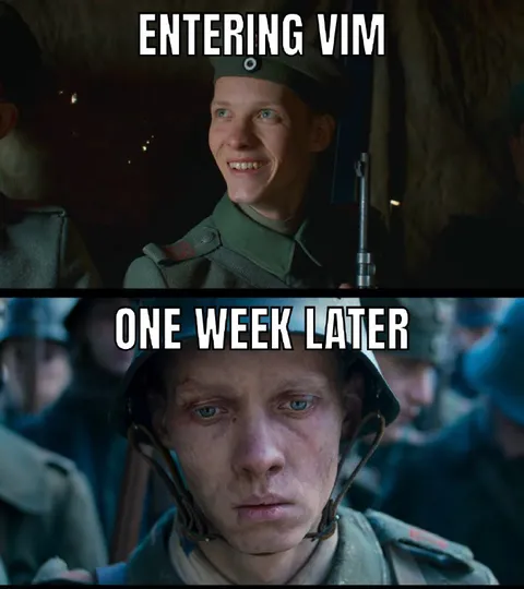 Entering Vim One Week Later