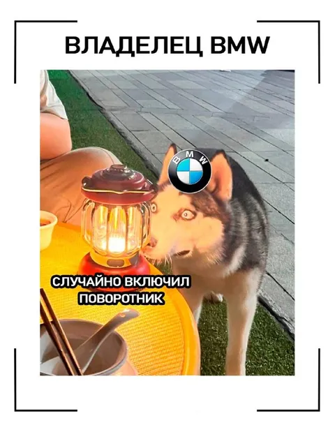 Владелец BMW случайно включил поворотник