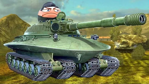 Смешной танк с лицом