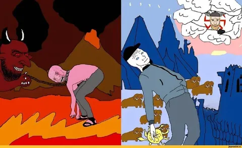 Ад тянет вниз, рай зовёт вверх
