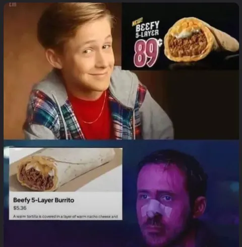 Beefy Five-Layer Burrito Reaction