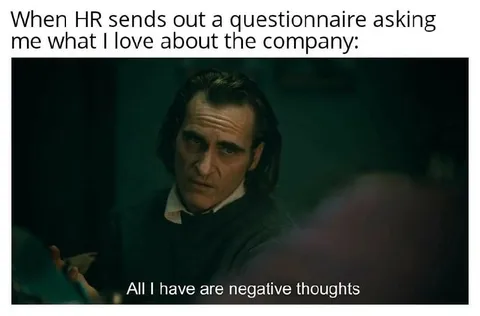 Negative Thoughts About the Company