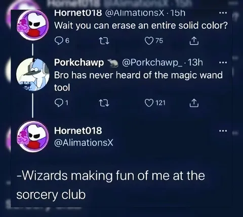 Wizards Mock the Magic Wand User