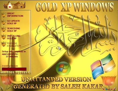 Gold XP Windows Installation
