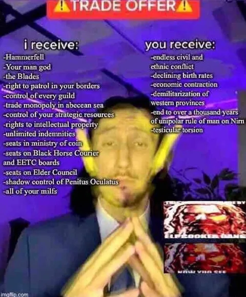 Elder Scrolls Trade Offer