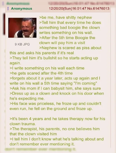 Boogie the Clown Babysitter