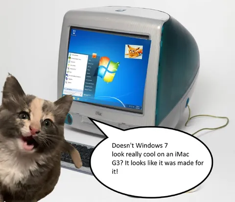 Windows 7 on an iMac G3