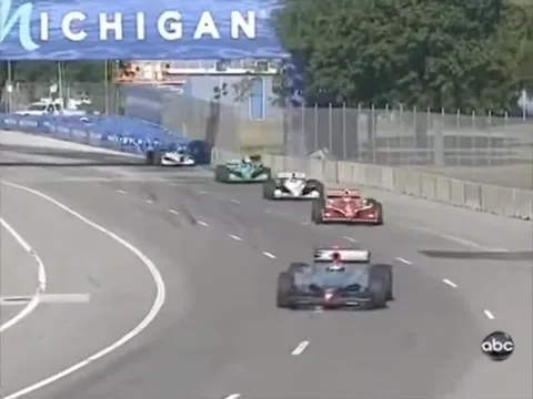 IndyCars Racing Through Michigan