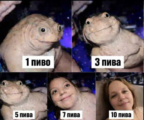 После 1, 3, 5, 7 и 10 пива