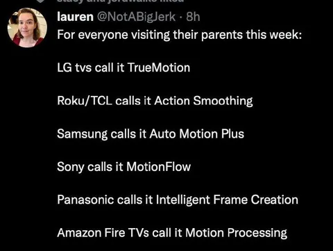 Every TV Calls It Something Different