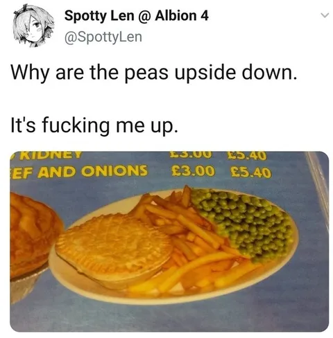 Upside-Down Peas