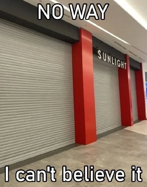 Sunlight Store Is Closed
