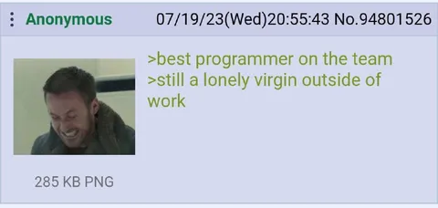 Best Programmer, Lonely Outside Work