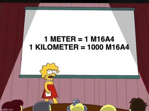 One Meter Equals One M16A4
