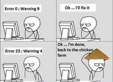 Error Warnings Chicken Farm