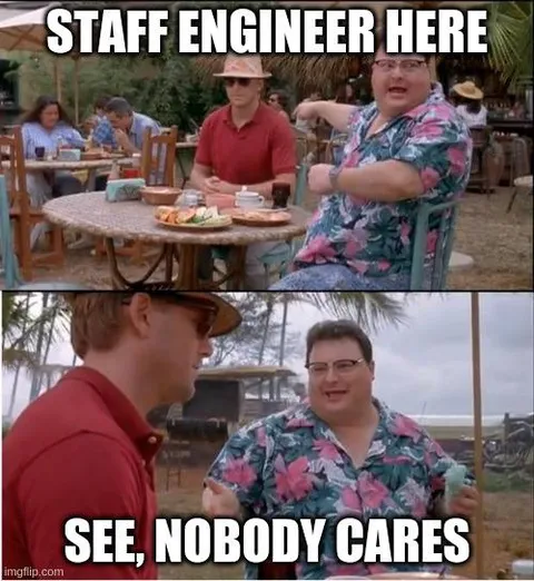 Staff Engineer Nobody Cares