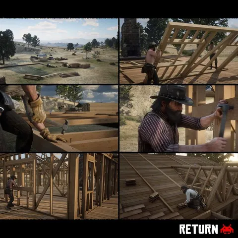 Строительство дома в Red Dead Redemption 2