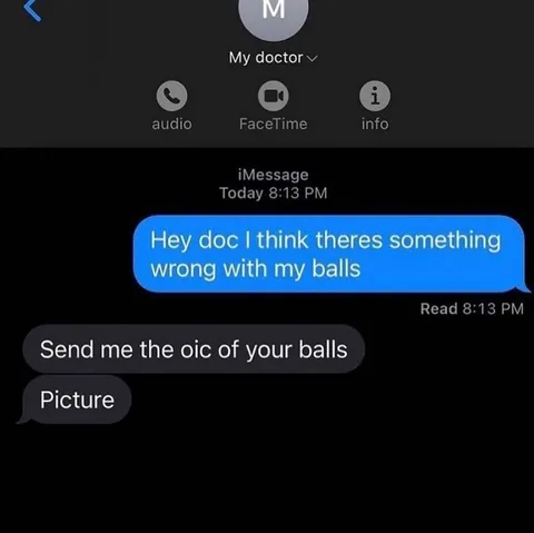 Doctor Asks for Ball Picture