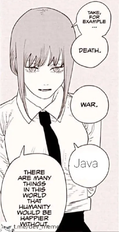 Makima Says Java Must Go