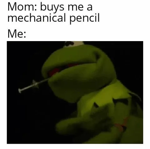 Kermit Gets a Mechanical Pencil