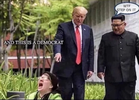 Trump Shows Kim a Democrat