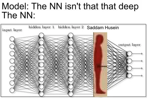 Neural Network Finds Saddam Hussein