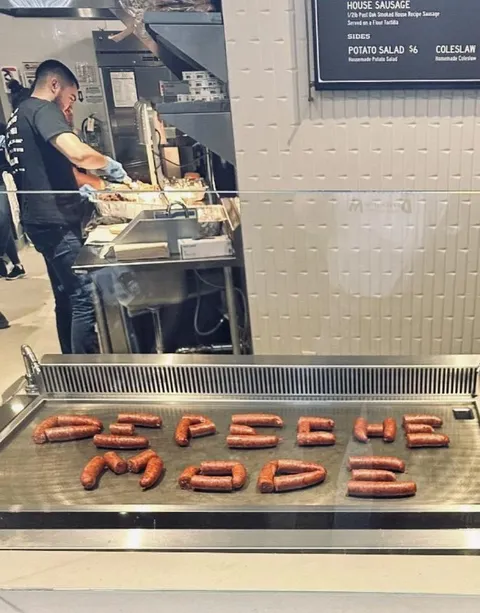 Sausage Spells Out a Message