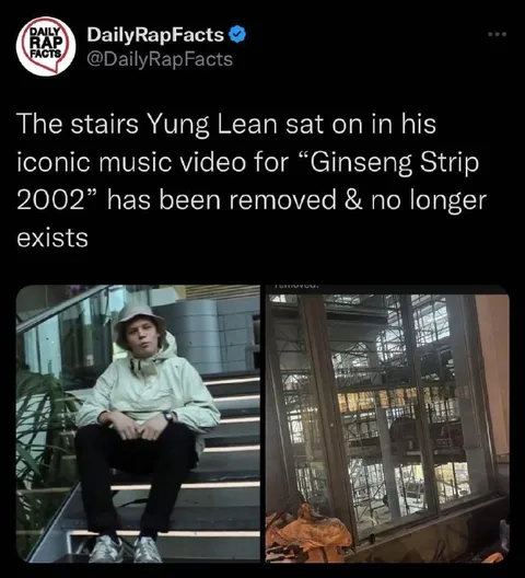 Yung Lean's Removed Stairs