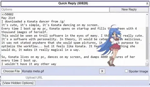 Konata Dancer Fills the Screen