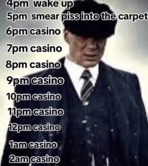 Casino All Day Schedule