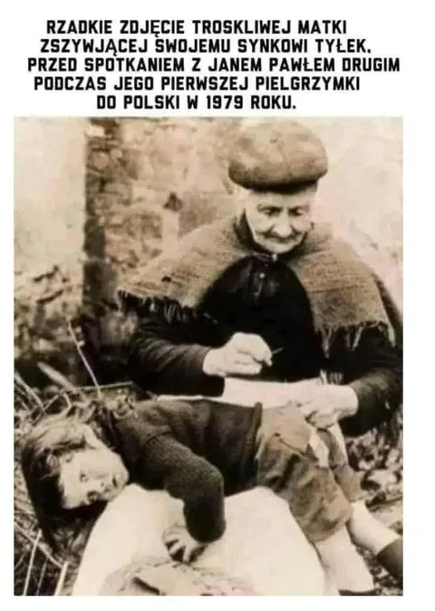 Troskliwa matka przed pielgrzymką