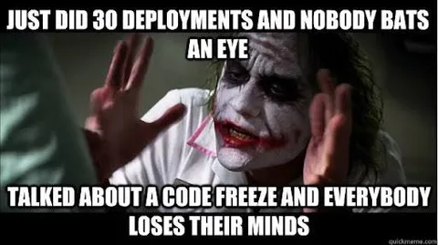 Joker Reacts to Code Freeze