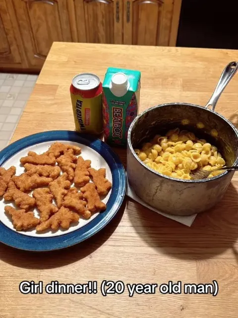 Girl Dinner for a 20-Year-Old Man