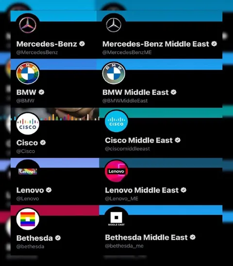 Brands Versus Middle East Accounts
