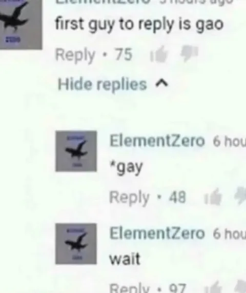 First Guy to Reply Is Gay