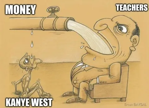 Teachers Feed Kanye West Money