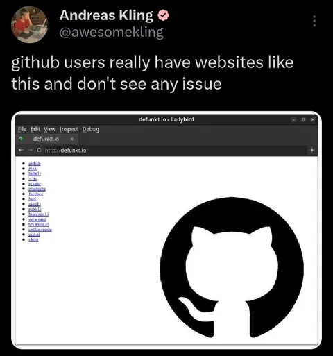 GitHub User Sees No Issue
