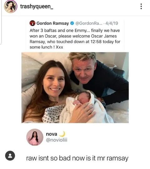 Gordon Ramsay Welcomes Oscar
