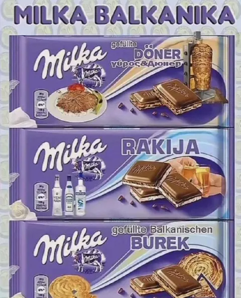 Milka Balkanika Geschmacksrichtungen